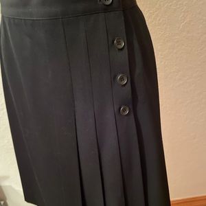 Paul Stanley Black Wool Skirt